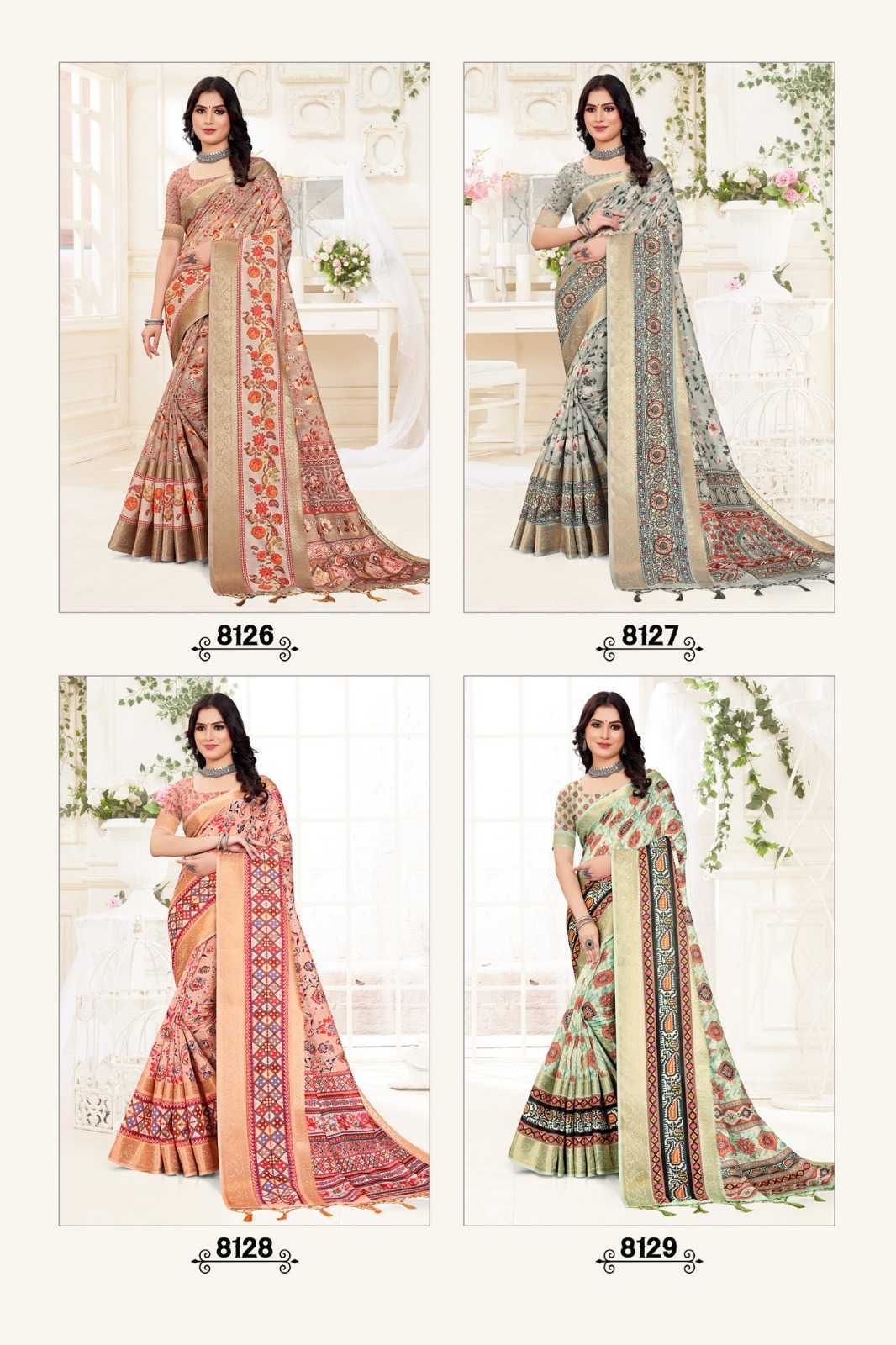 stylewell manushi digital print classic look saree with blouse