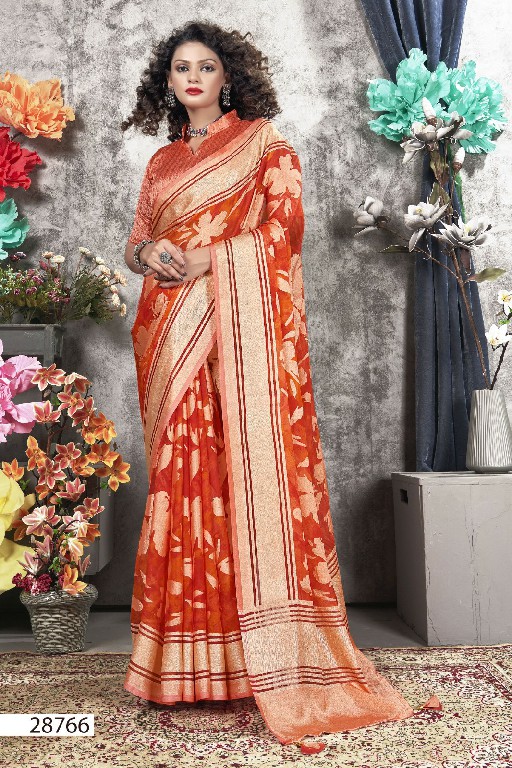 vallabhi prints veda vol 2 latest fancy print brasso saree