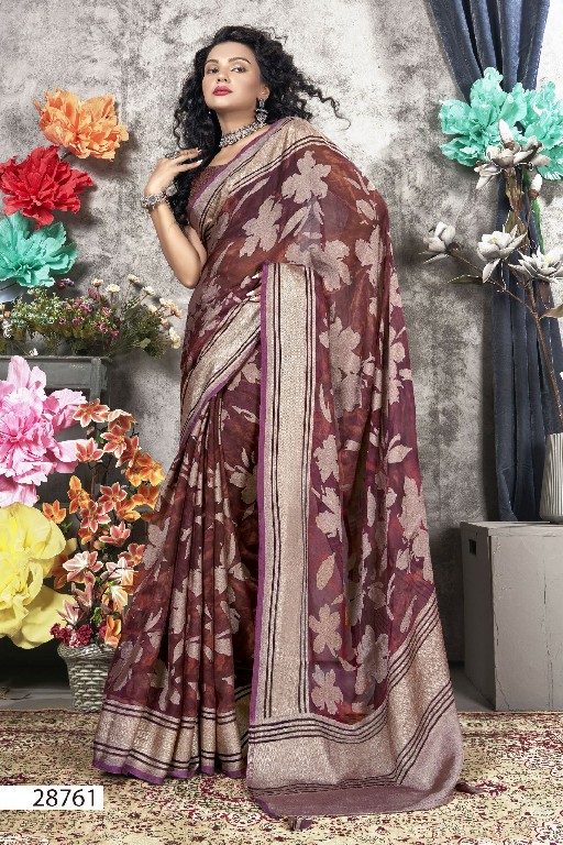 vallabhi prints veda vol 2 latest fancy print brasso saree