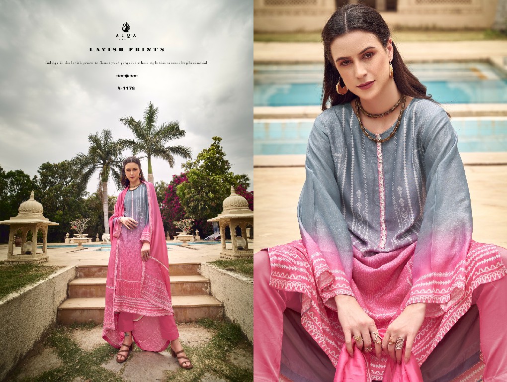 AIQA Inaya Wholesale Pure Bemberg Rose Silk Casual Ethnic Dresses