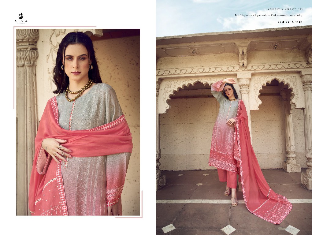 AIQA Inaya Wholesale Pure Bemberg Rose Silk Casual Ethnic Dresses