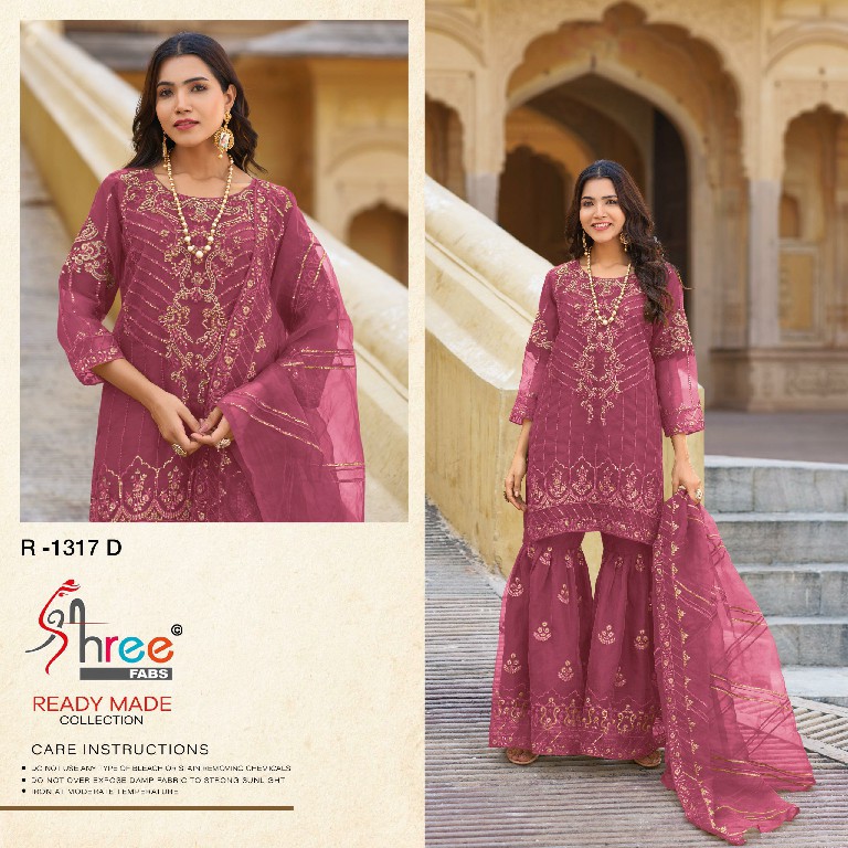 Shree Fabs R-1317 Wholesale Readymade Indian Pakistani Salwar Suits