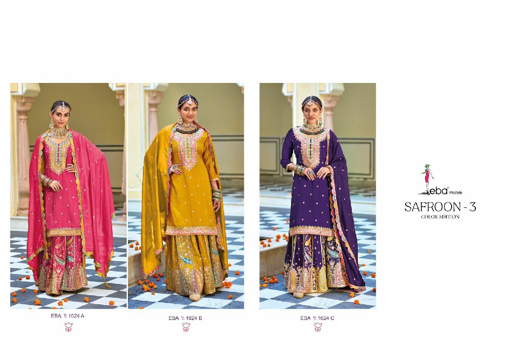 Eba Safroon Vol-3 Color Edition Wholesale Readymade Pakistani Suits