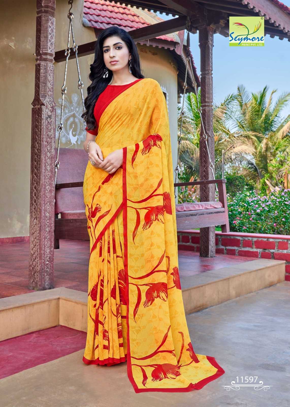 champa vol 11 by seymore fancy printed georgette saree online