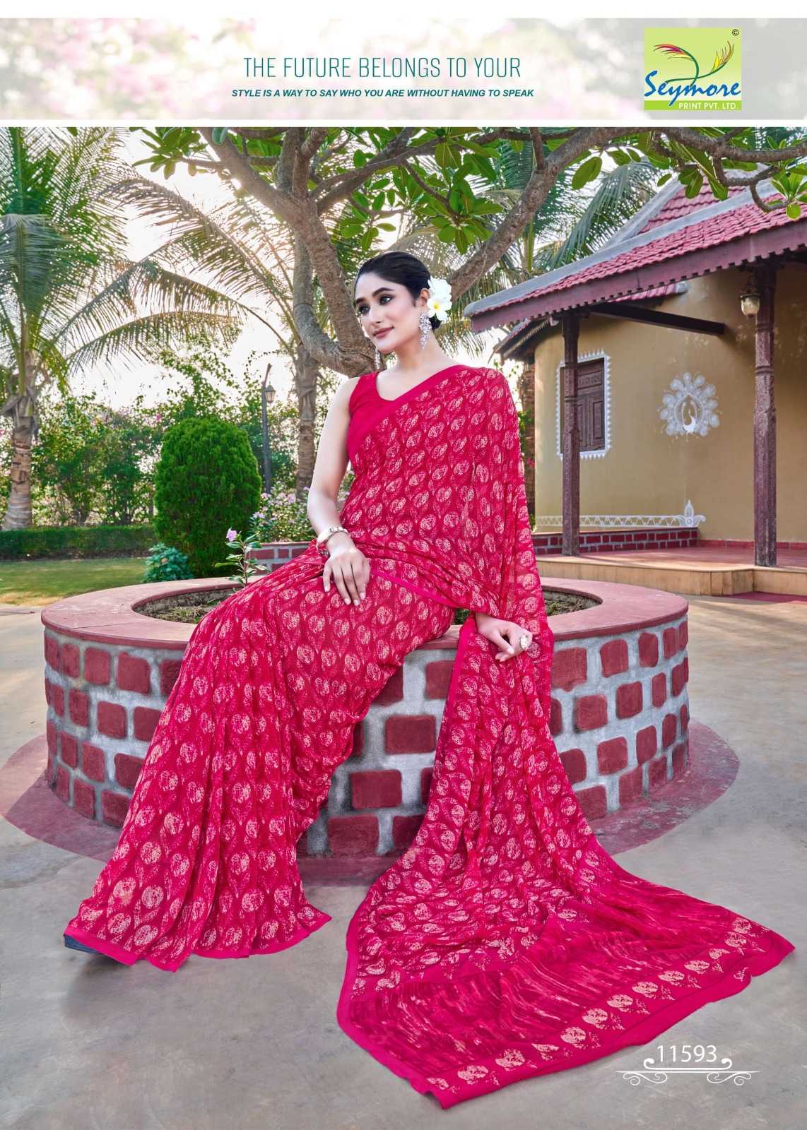 champa vol 11 by seymore fancy printed georgette saree online