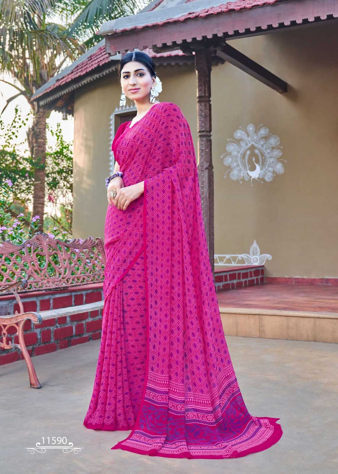 champa vol 11 by seymore fancy printed georgette saree online