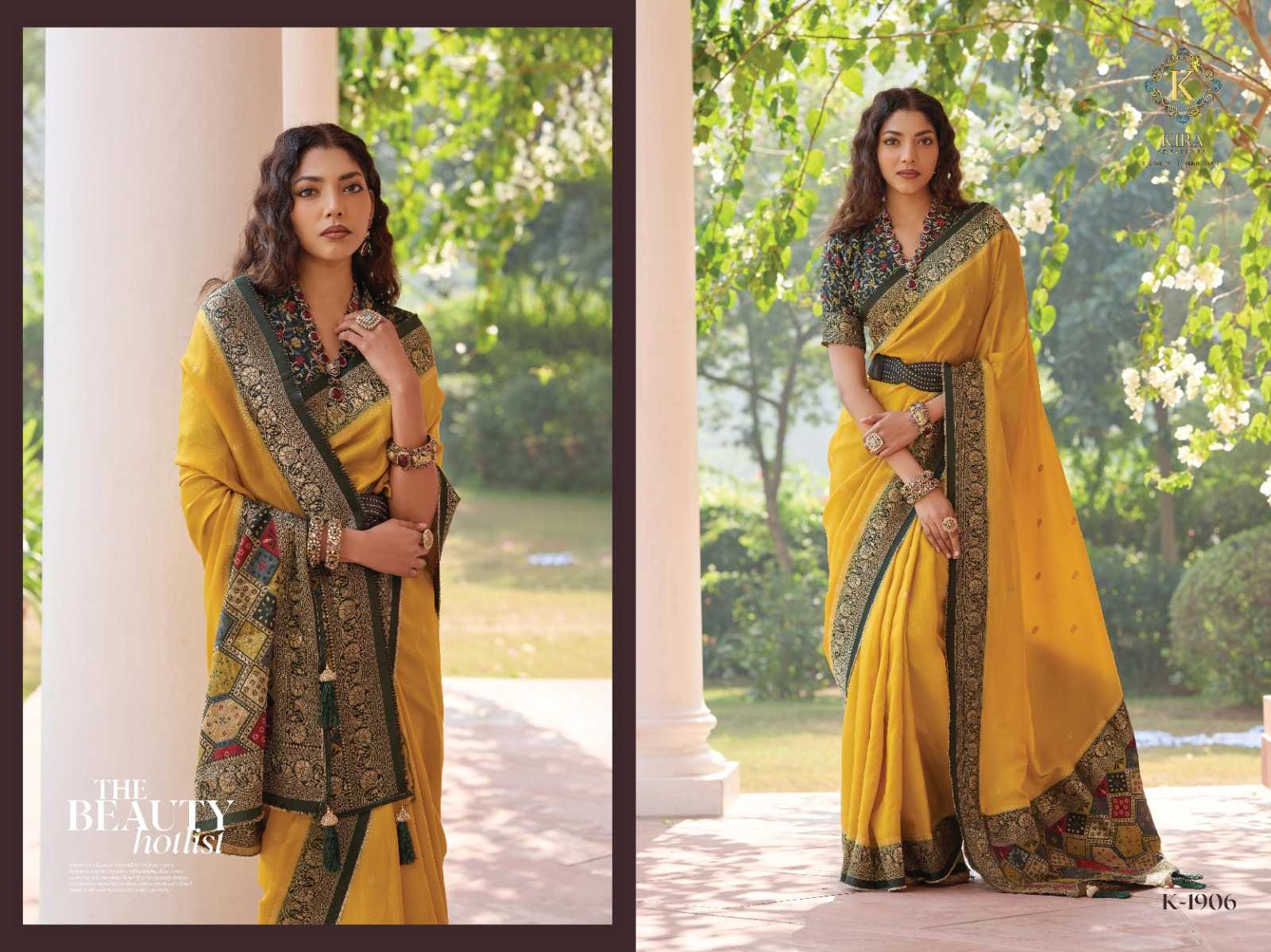 kadambri by kira creation soft viscose stylish saree for women