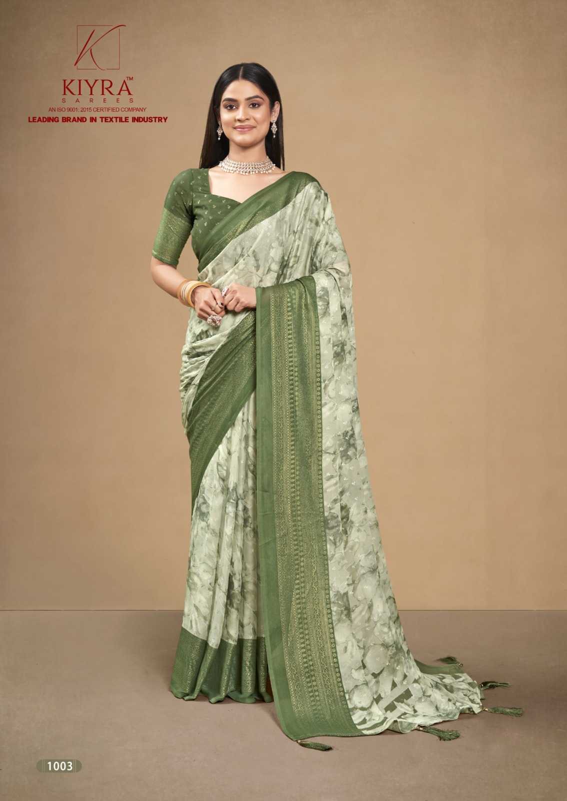 kiyra saree olivia classic look printed women saree