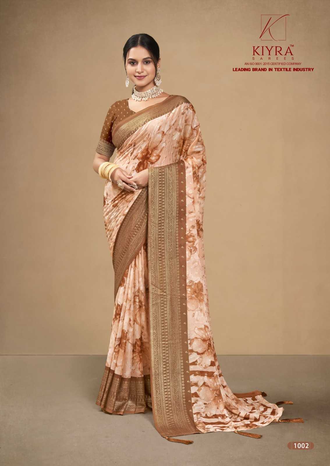 kiyra saree olivia classic look printed women saree