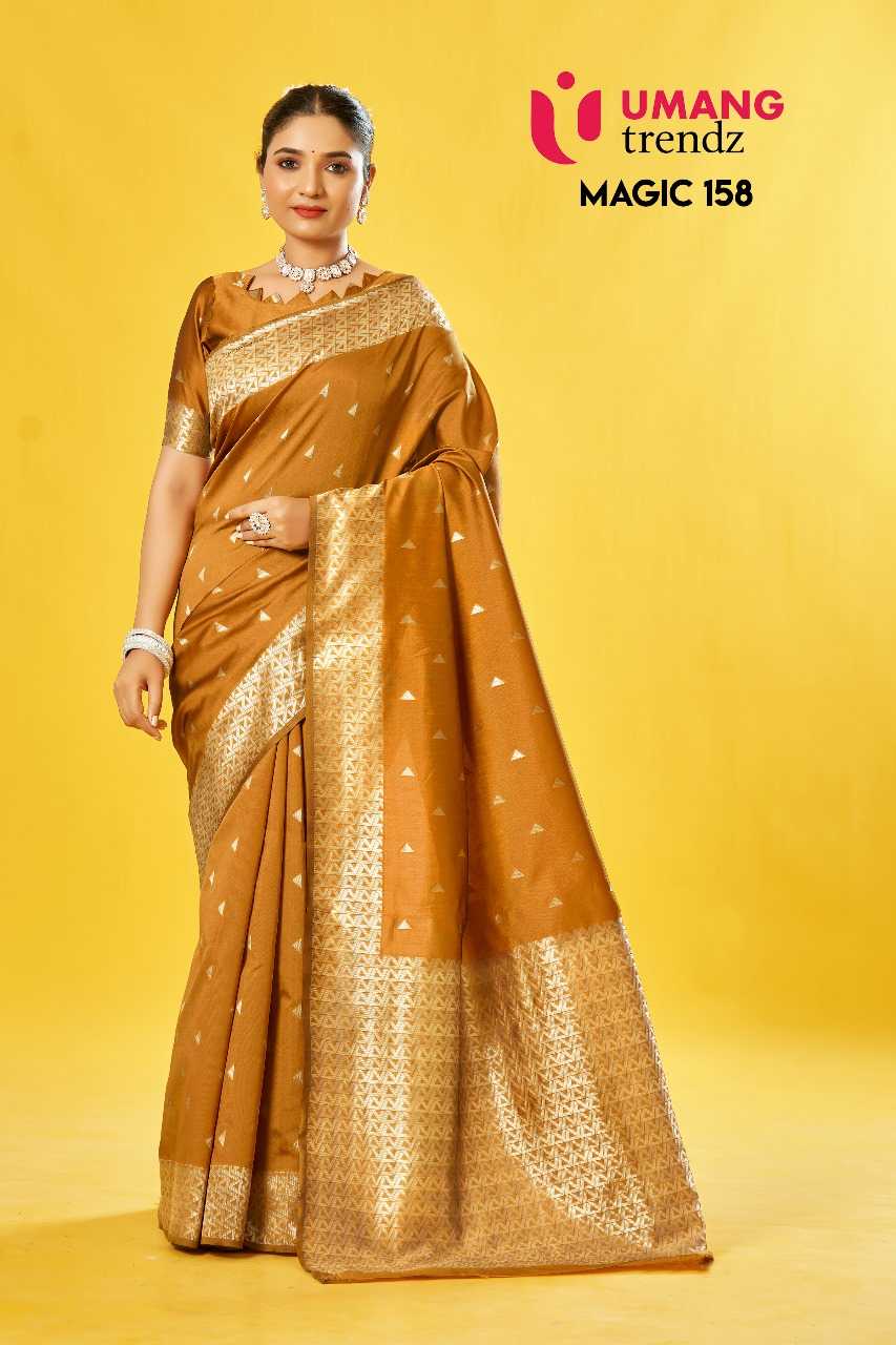 Umang magic-158 lichi womens indian saree wholesaler