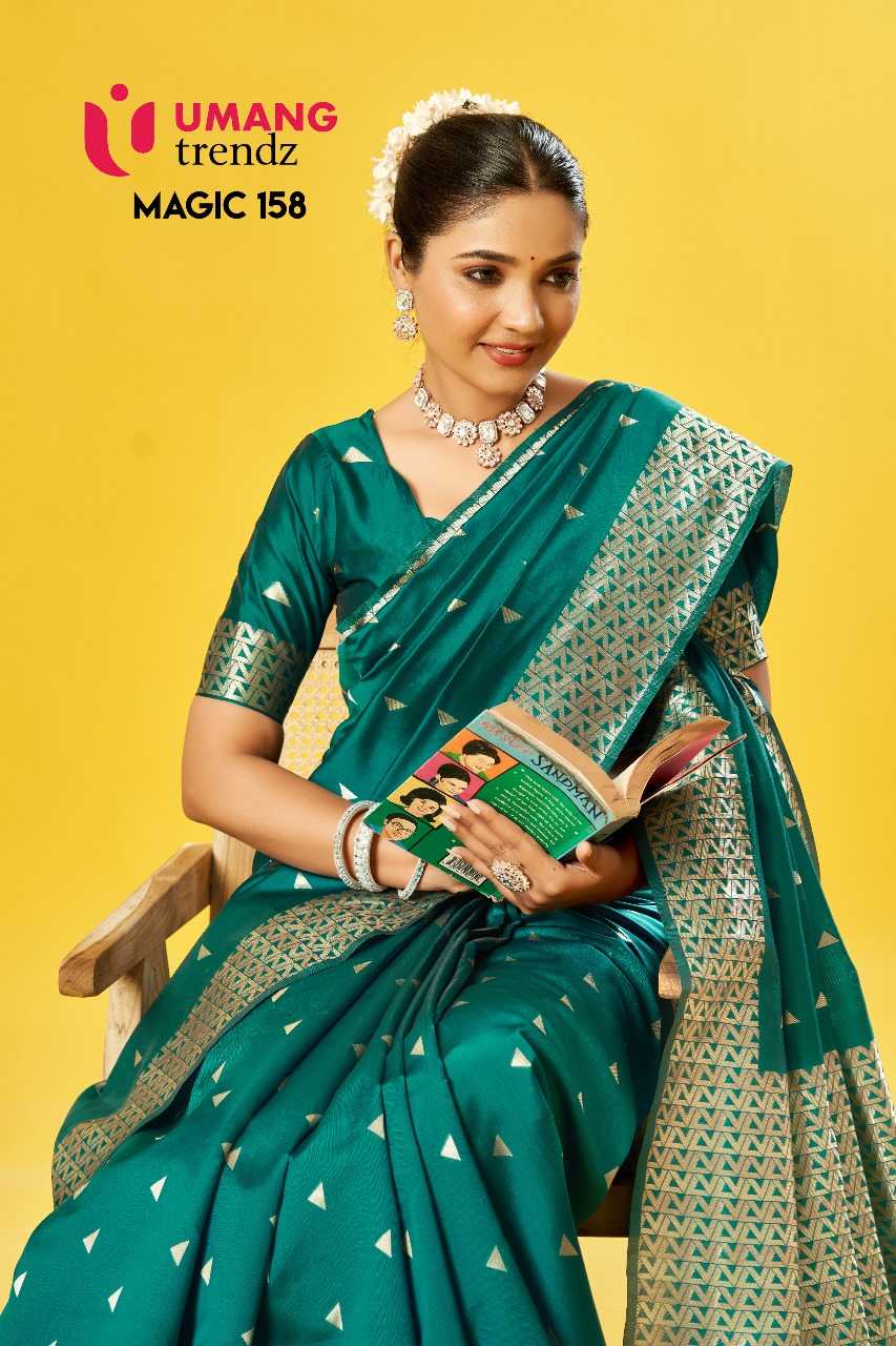 Umang magic-158 lichi womens indian saree wholesaler