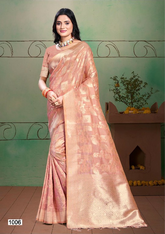 bunawat anubhuti silk vol 3 festival party wear cotton silk fabric saree