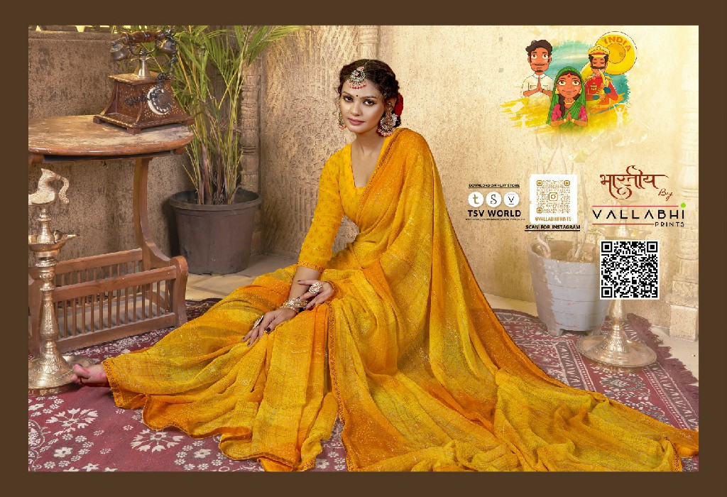 Vallabhi Romy Vol-5 Wholesale Fancy Swarovski Work Indian Sarees