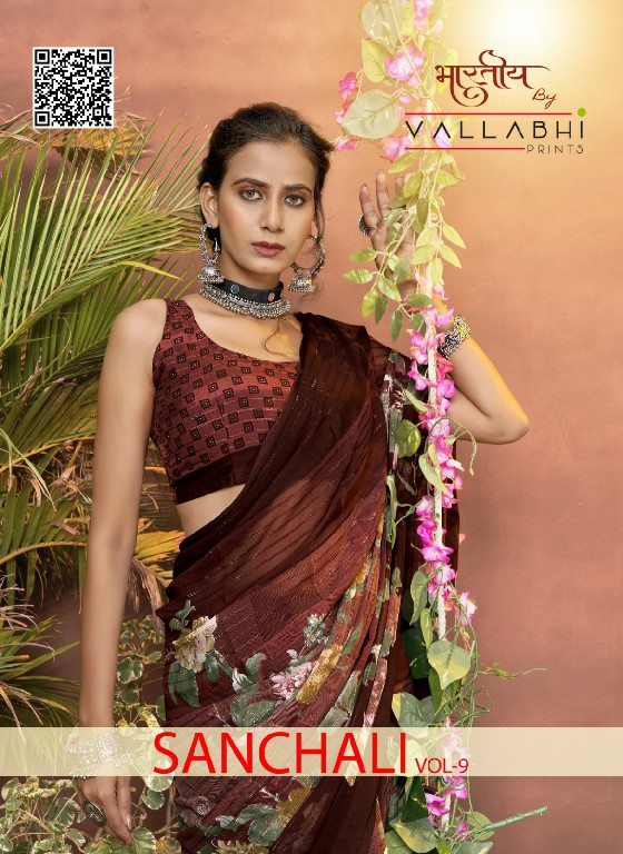 Vallabhi Sanchali Vol-9 Wholesale Georgette Ethnic Indian Sarees