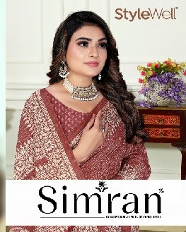 Stylewell Simran Wholesale Digital Print On Kia Butti Ethnic Sarees