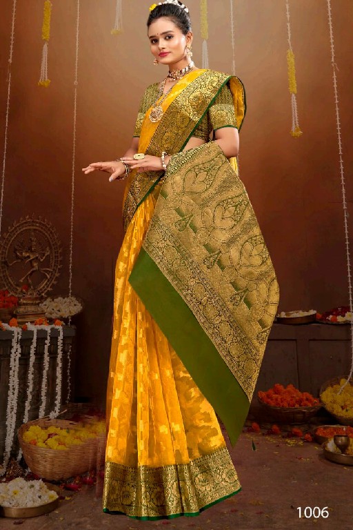 Saroj Orchid Silk Vol-3 Wholesale Tissue Organza Sarees