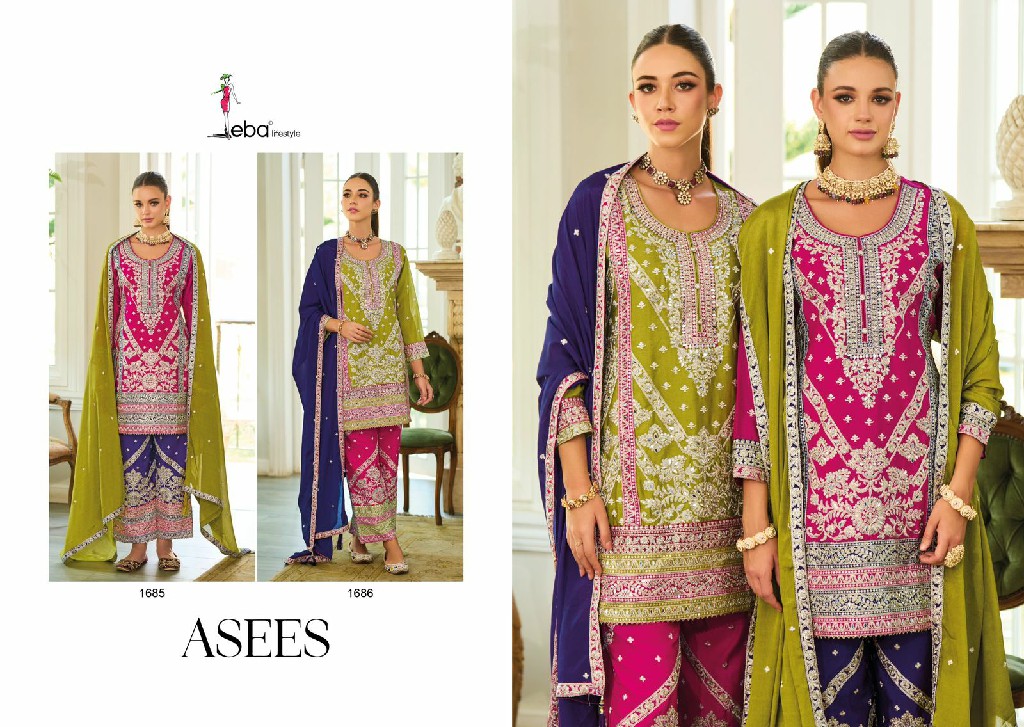 Eba Asees Wholesale Readymade Designer Salwar Suits