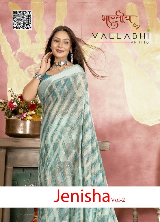 Vallabhi Jenisha Vol-2 Wholesale Moss Chiffon Ethnic Indian Sarees