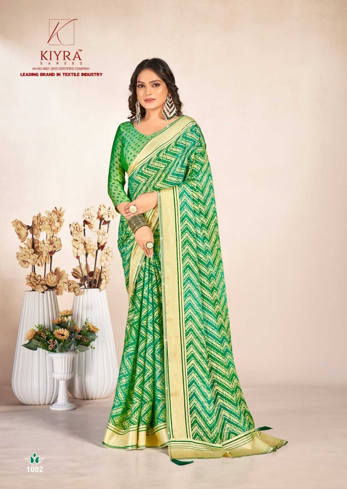 kiyra saree pikaso siroski work brasso saree collection