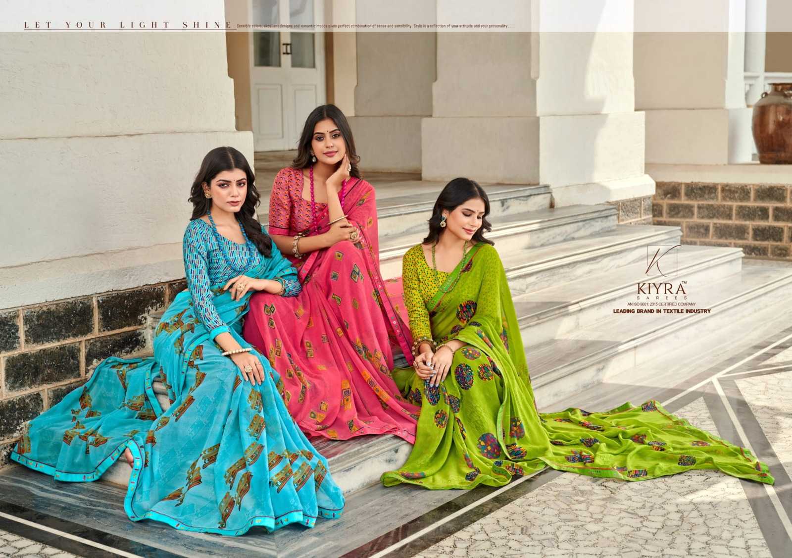 kiyra saree pratigya georgette fancy attractive saree with blouse