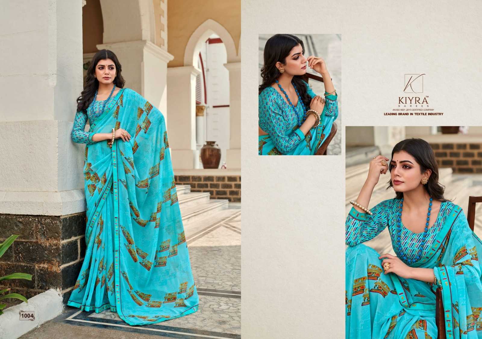 kiyra saree pratigya georgette fancy attractive saree with blouse