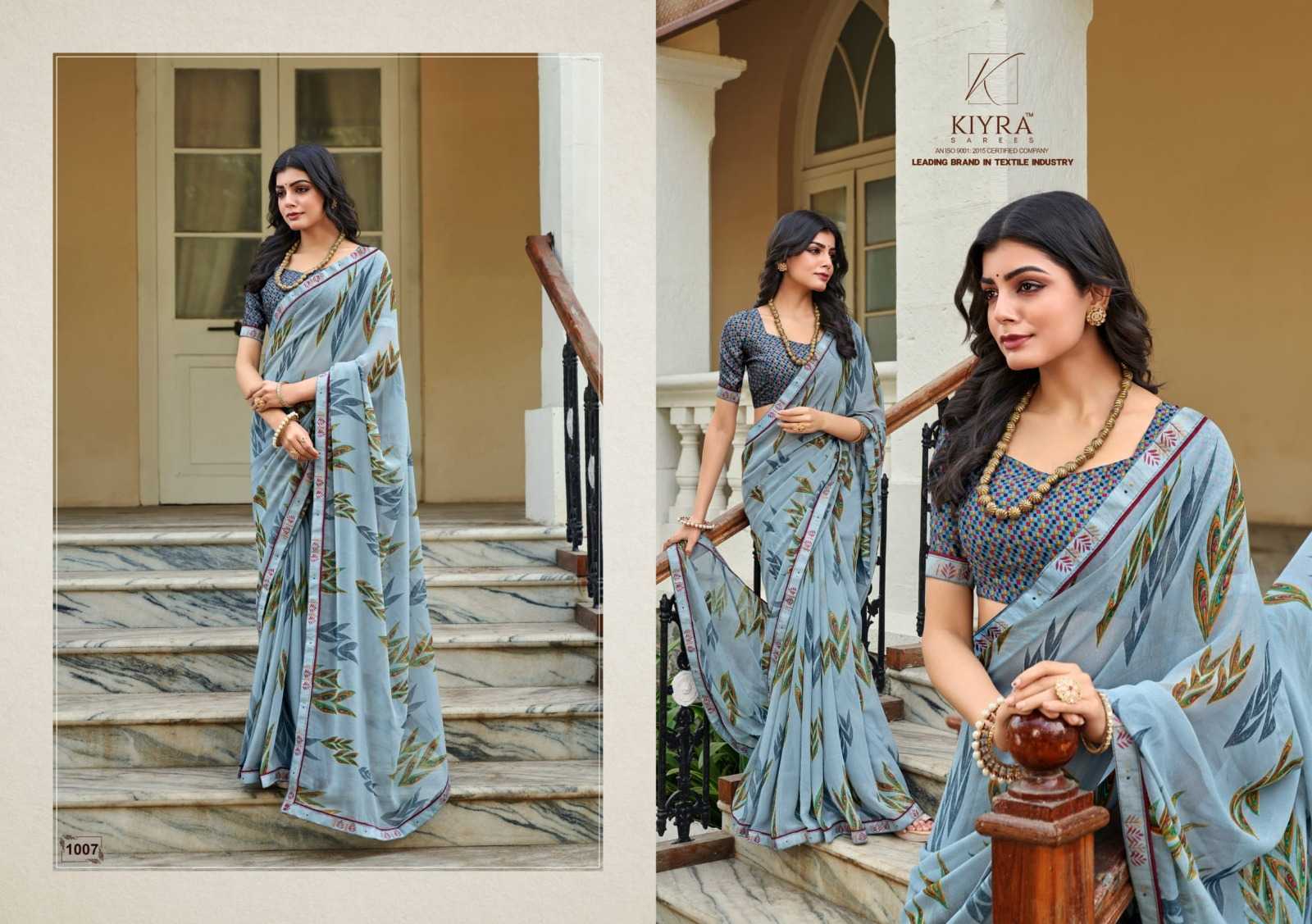 kiyra saree pratigya georgette fancy attractive saree with blouse