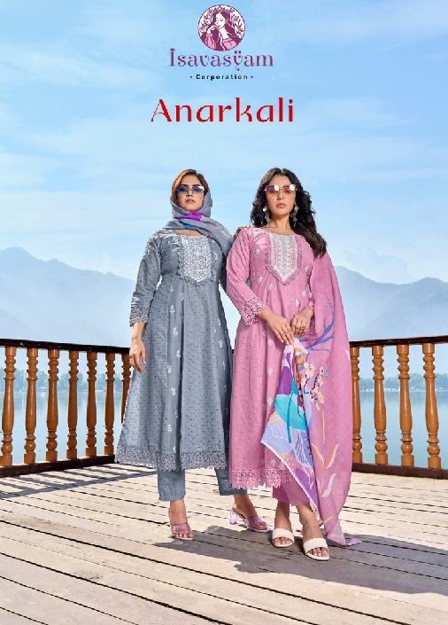 Isavasyam Anarkali Vol-1 Wholesale Anarkali Kurtis With Pant And Dupatta