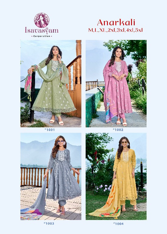 Isavasyam Anarkali Vol-1 Wholesale Anarkali Kurtis With Pant And Dupatta