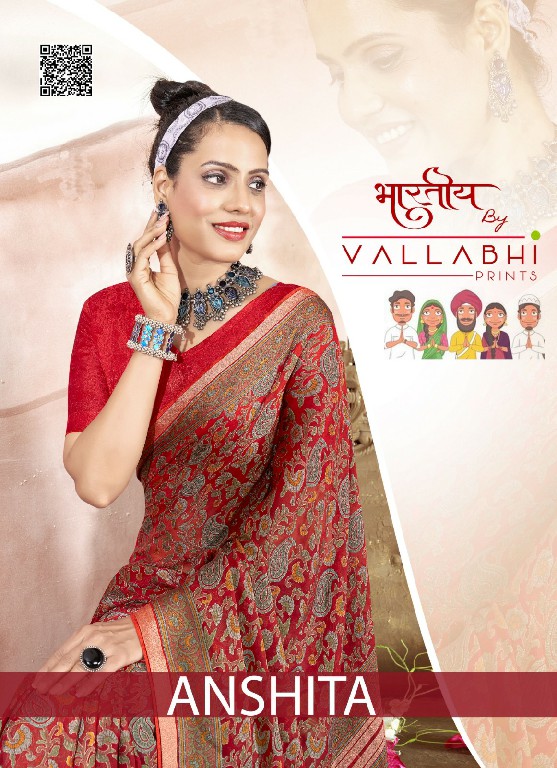 Vallabhi Anshita Wholesale Brasso Fabrics Indian Ethnic Sarees