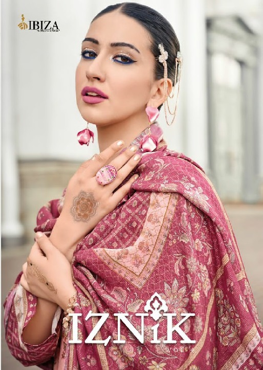 Ibiza Iznik Vol-4 Wholesale Pure Simar Muslin With Handwork Salwar Suits