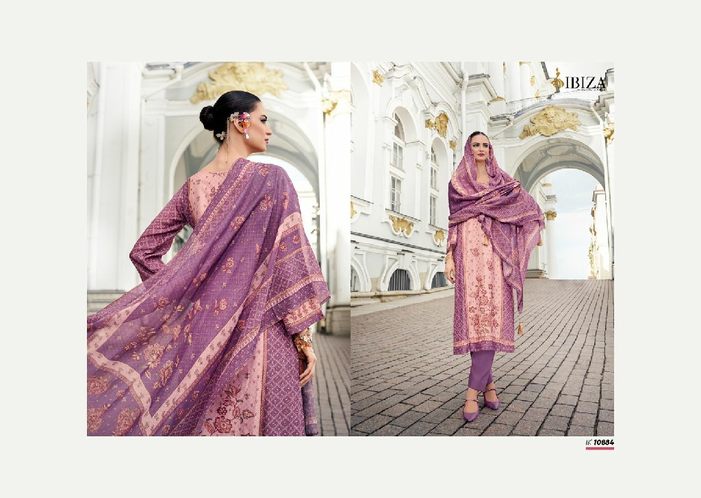 Ibiza Iznik Vol-4 Wholesale Pure Simar Muslin With Handwork Salwar Suits