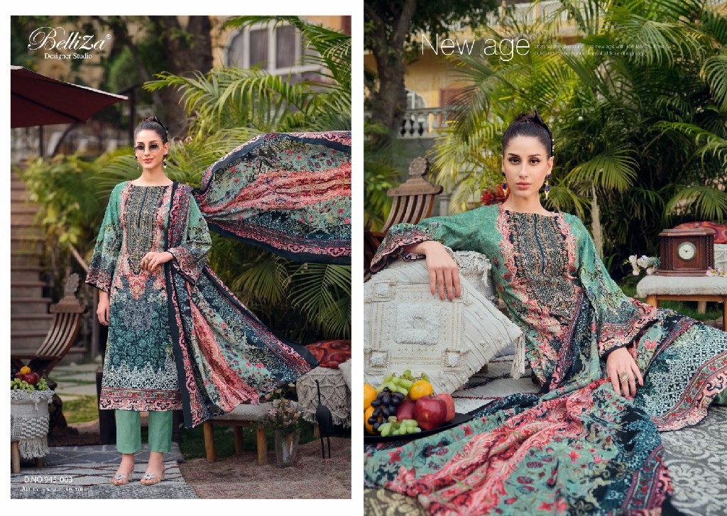 BELLIZA DESIGNER NAIRA VOL 64 COTTON DIGITAL PRINTS MODERN PAKISTANI DRESS