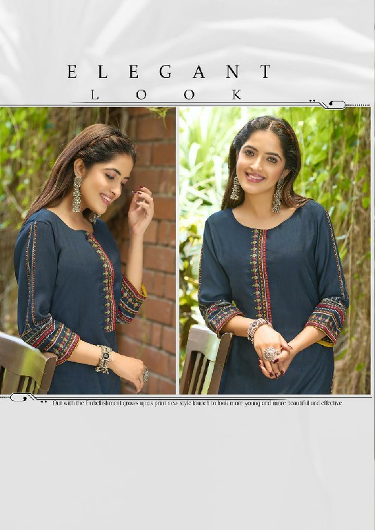 Kadlee Aarvi Wholesale Viscose Weaving Long Kurtis