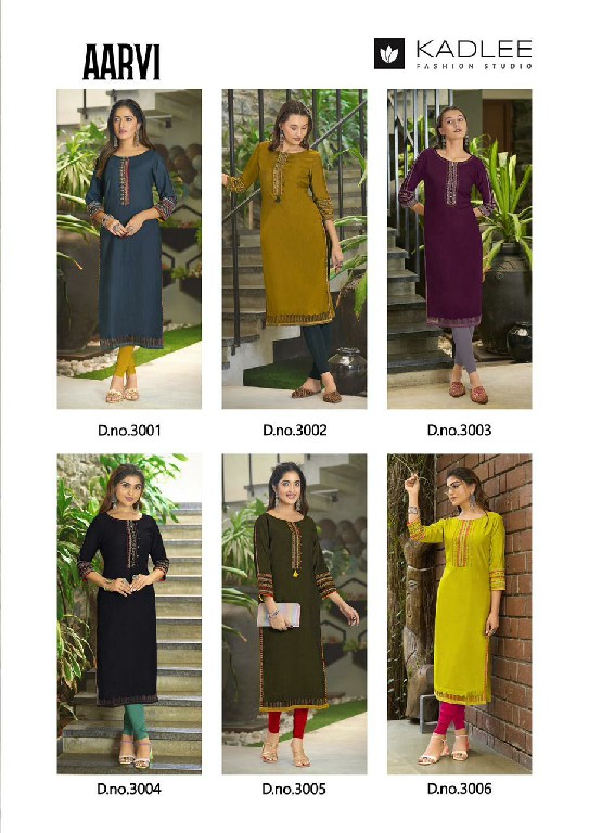 Kadlee Aarvi Wholesale Viscose Weaving Long Kurtis