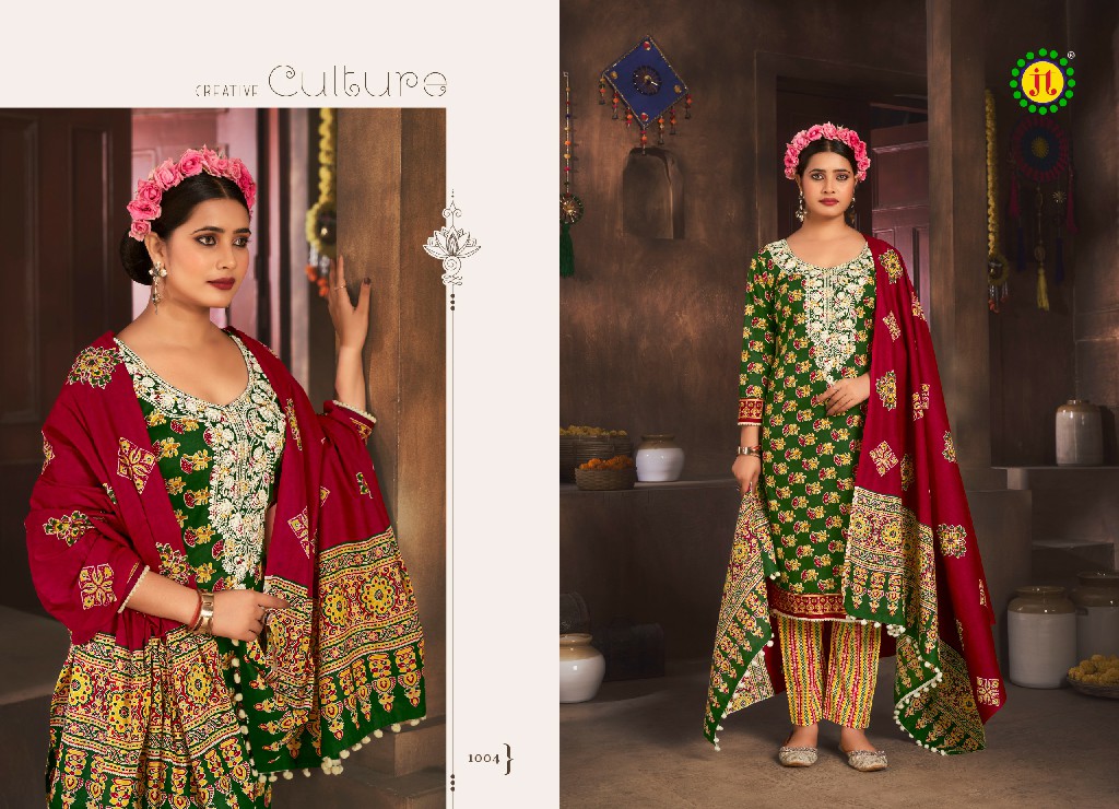 JT Kalki Wholesale LakhnaVi Work Style Dress Material Catalog