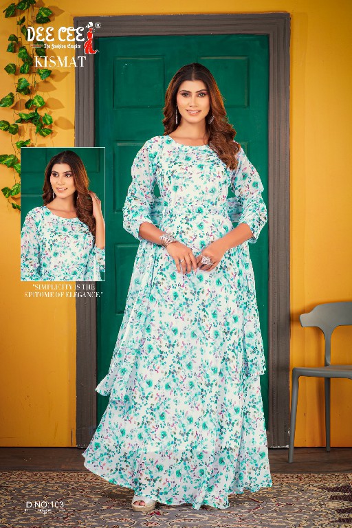 Dee Cee Kismat Wholesale Full Flared Long Ghera Kurtis With Dupatta