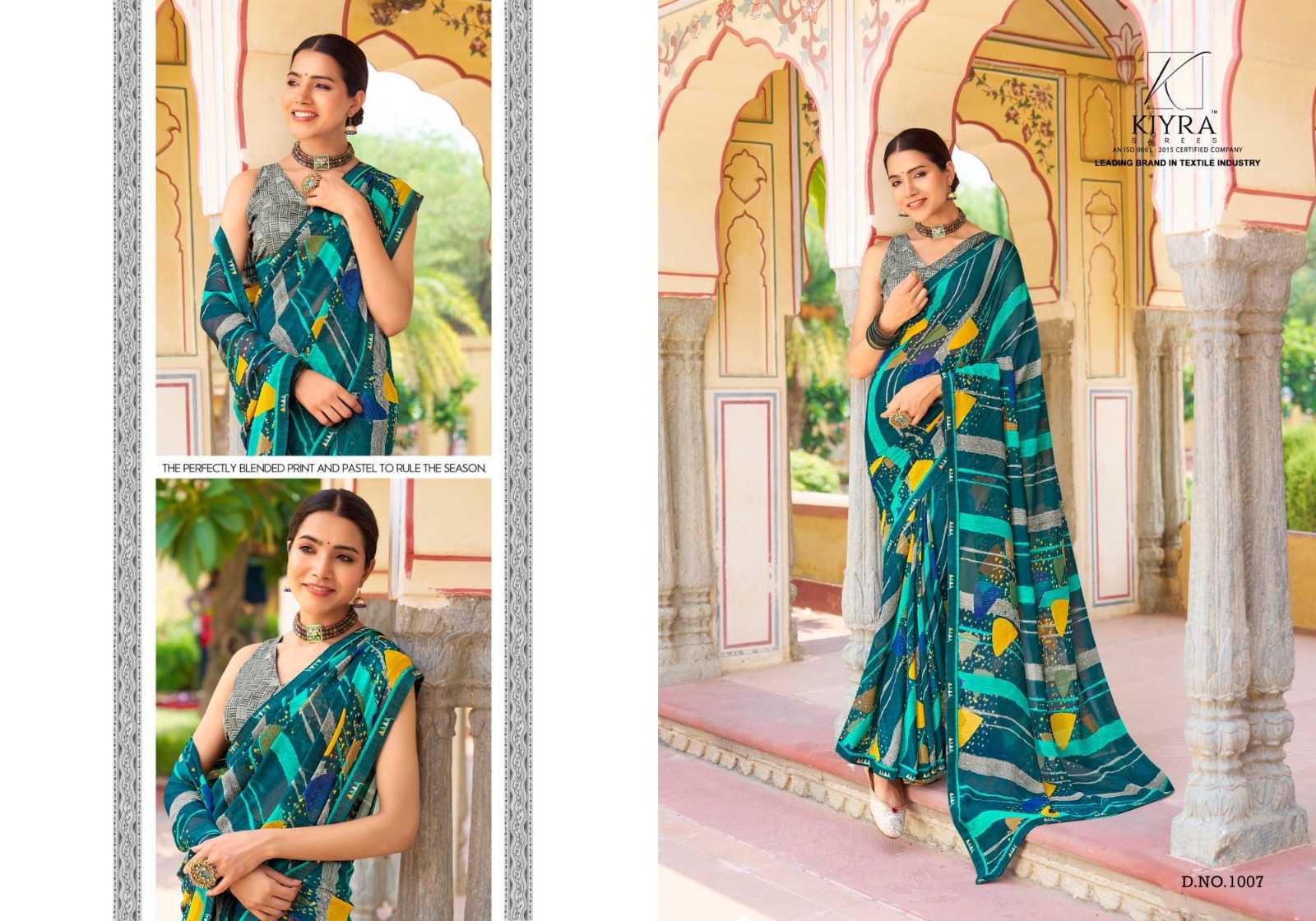 kiyra saree ramrajya classic look major georgette saree