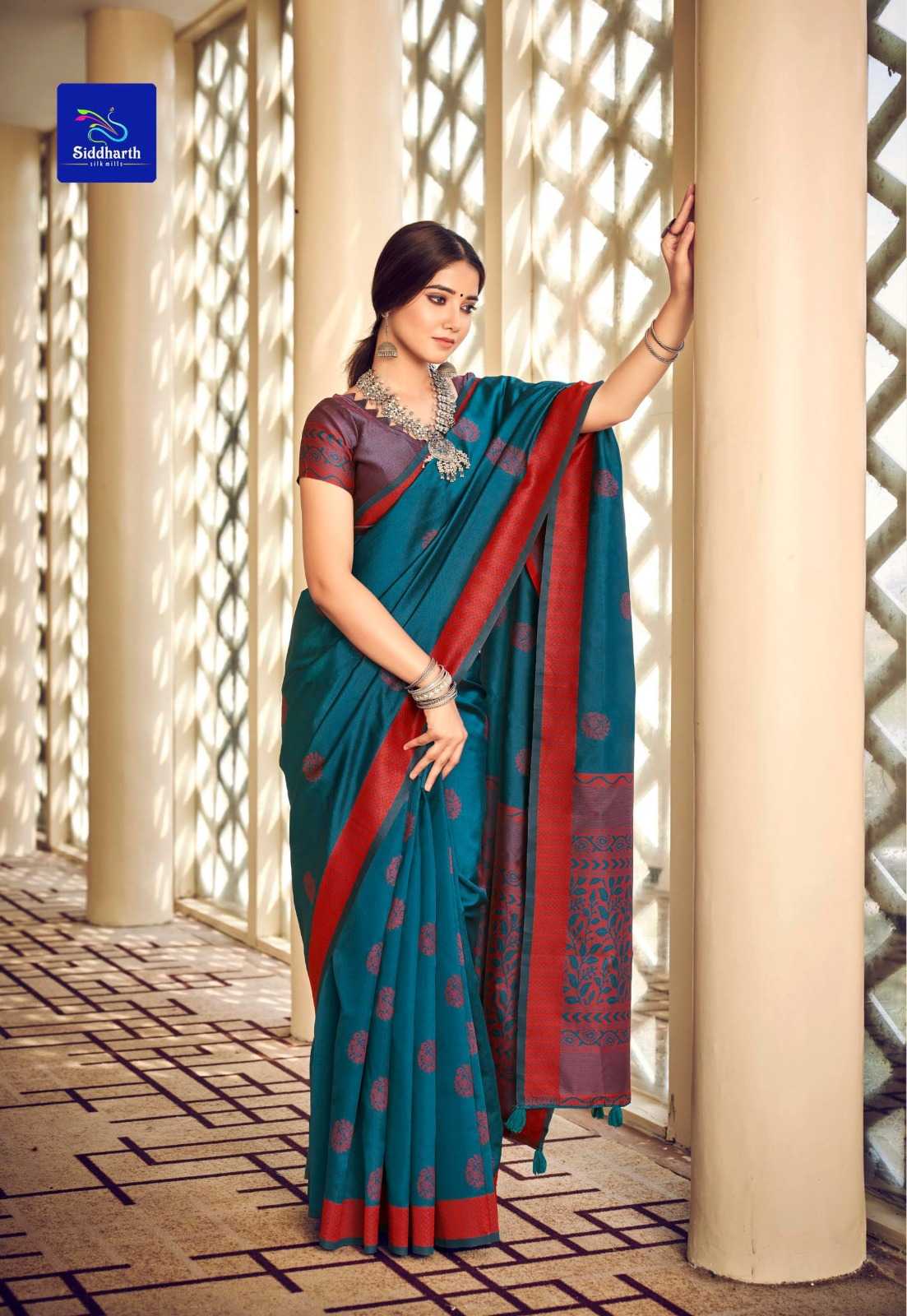 siddharth silk mills premium silk trendy saree collection