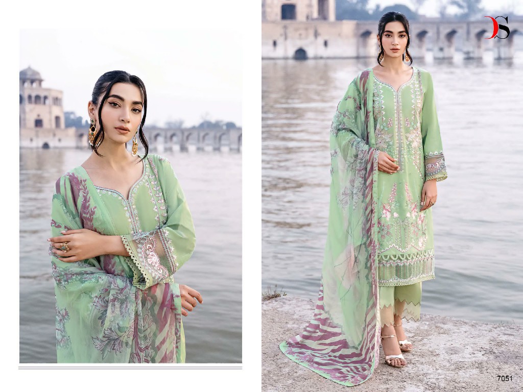 cheveron 24 by deepsy suits cotton stylish pakistani 3pcs dress