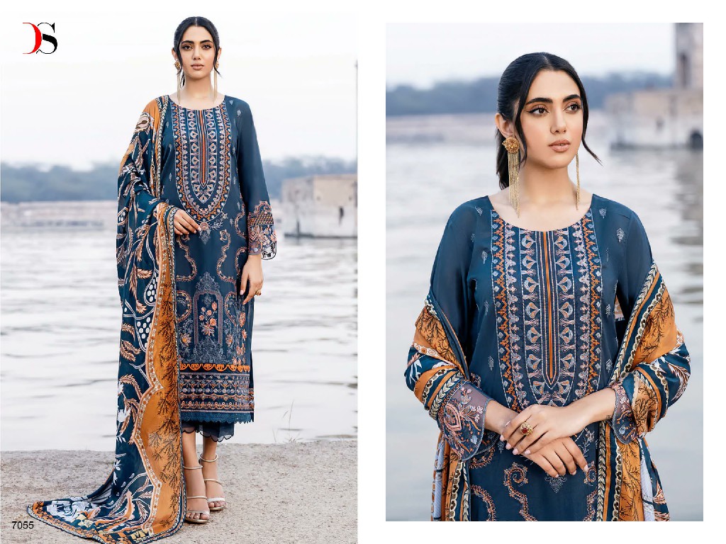 cheveron 24 by deepsy suits cotton stylish pakistani 3pcs dress