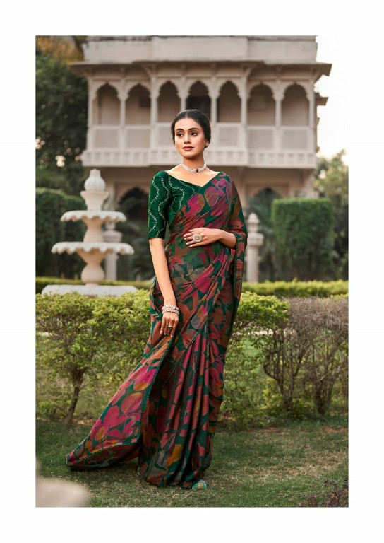 kashvi creation vallabhi moss brasso regular wear saree wholesaler