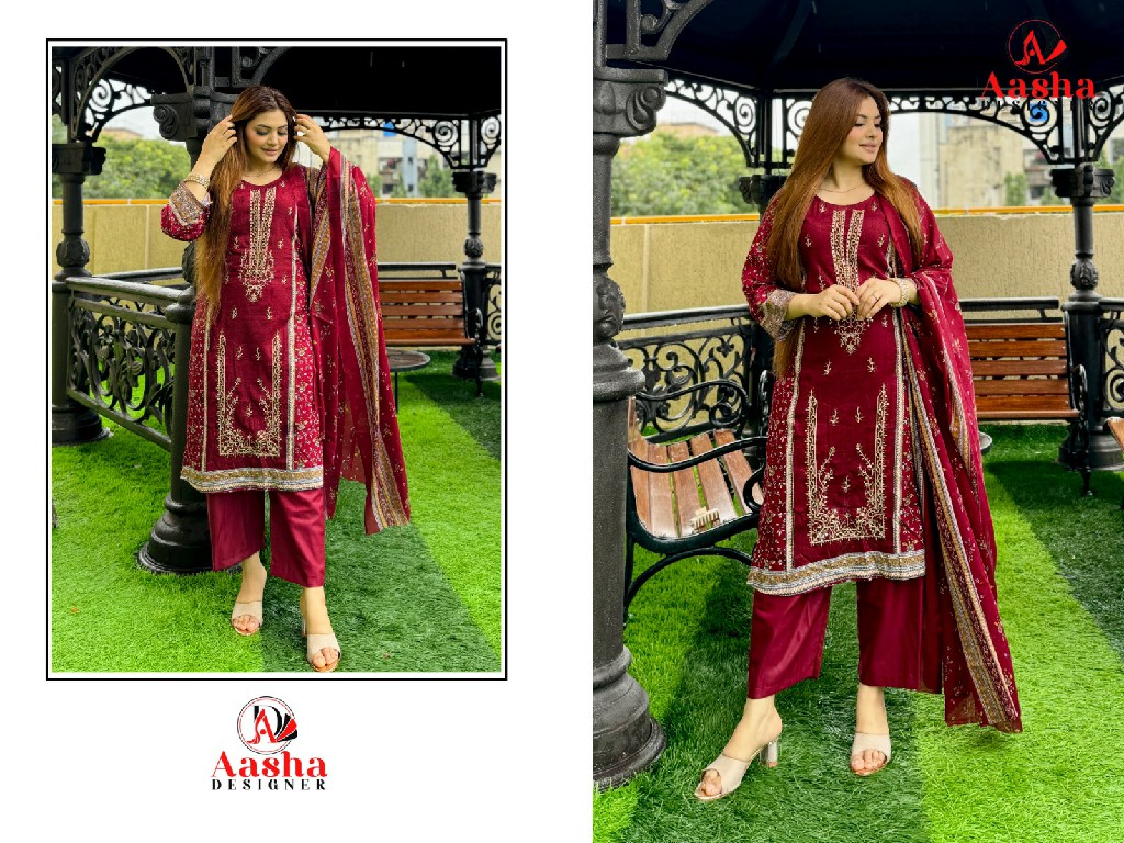 Aasha Riwayat Premium Embroidered Lawn Collection Pakistani Suits