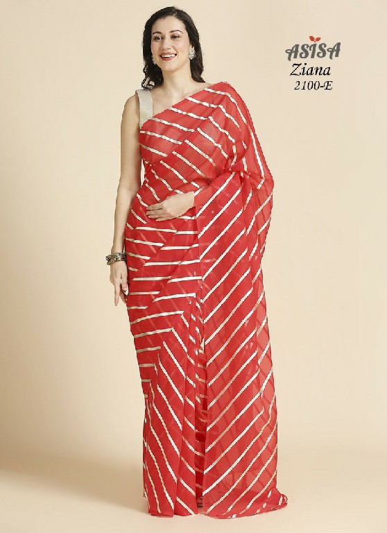 Asisa Ziana Wholesale Organza Chiffon Saree With Simmer Blouse