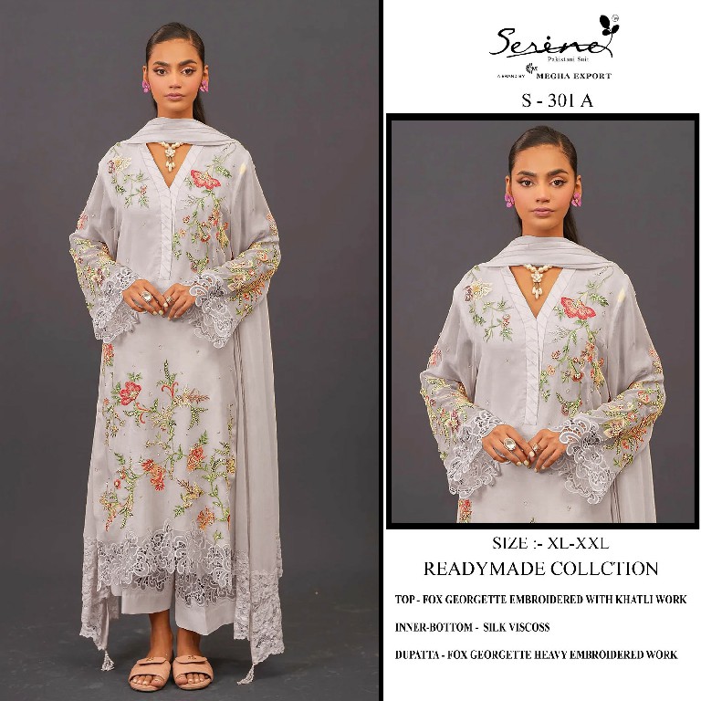 Serine S-301 Wholesale Readymade Indian Pakistani Salwar Suits