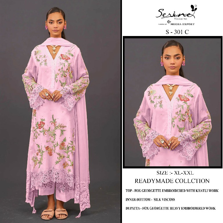 Serine S-301 Wholesale Readymade Indian Pakistani Salwar Suits