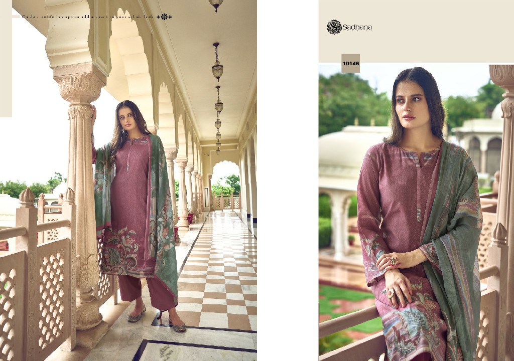 Sadhana Norah Wholesale Pure Simar Musline Silk With Khatli Work Salwar Suits