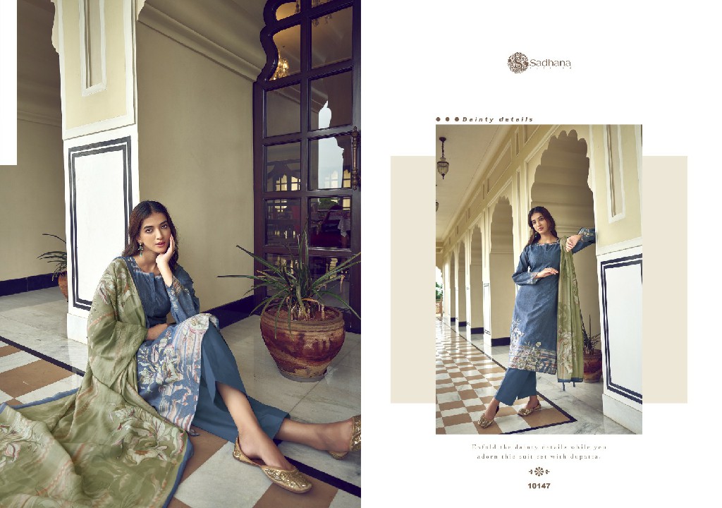 Sadhana Norah Wholesale Pure Simar Musline Silk With Khatli Work Salwar Suits