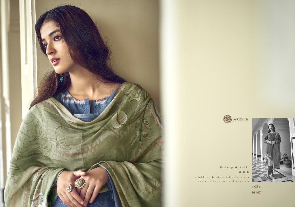 Sadhana Norah Wholesale Pure Simar Musline Silk With Khatli Work Salwar Suits