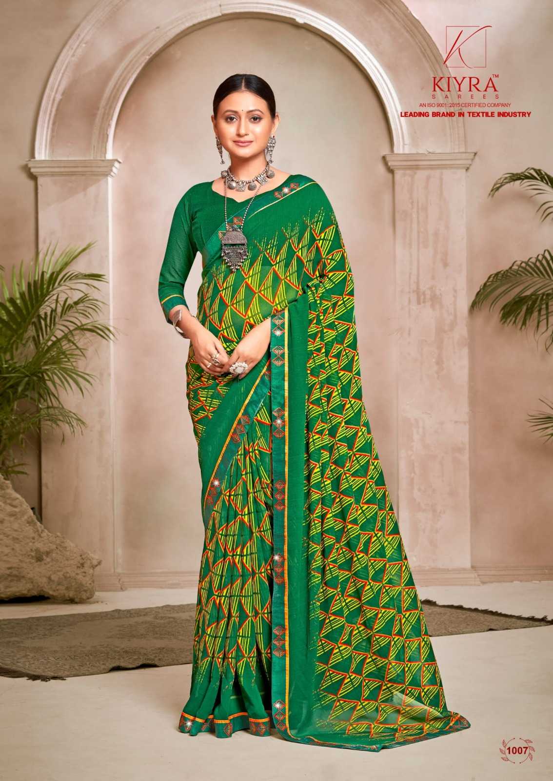 roopal by kiyra siroski work weightless trendy saree collection