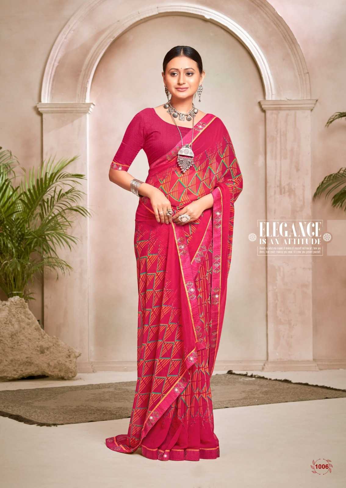 roopal by kiyra siroski work weightless trendy saree collection